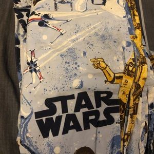 Pottery barn organic Star Wars sheet set twin